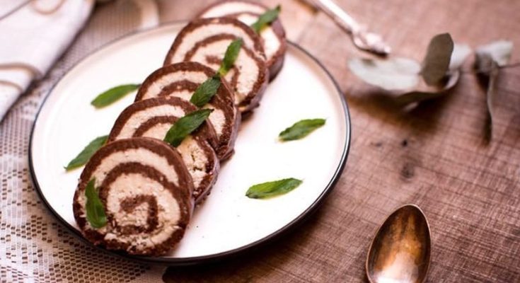 Čokoládovo kokosová roláda