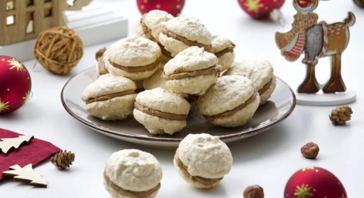 Vianočné orieškové pusinky