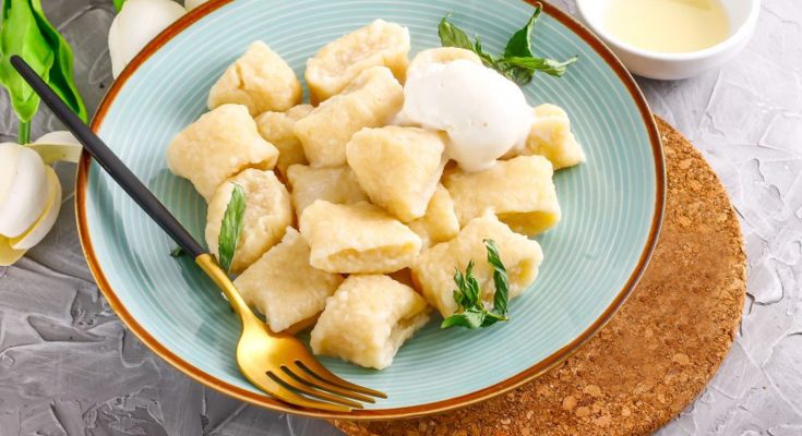 Jednoduché tvarohové halušky